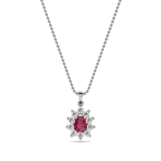 Ruby and Diamond Pendant