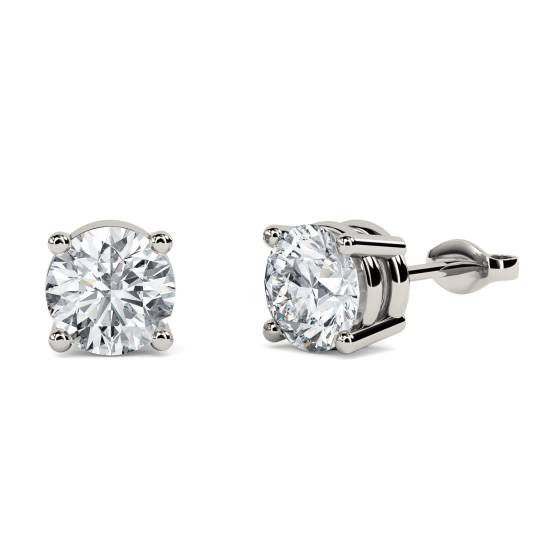 0.50ct Round Stud Diamond Earrings