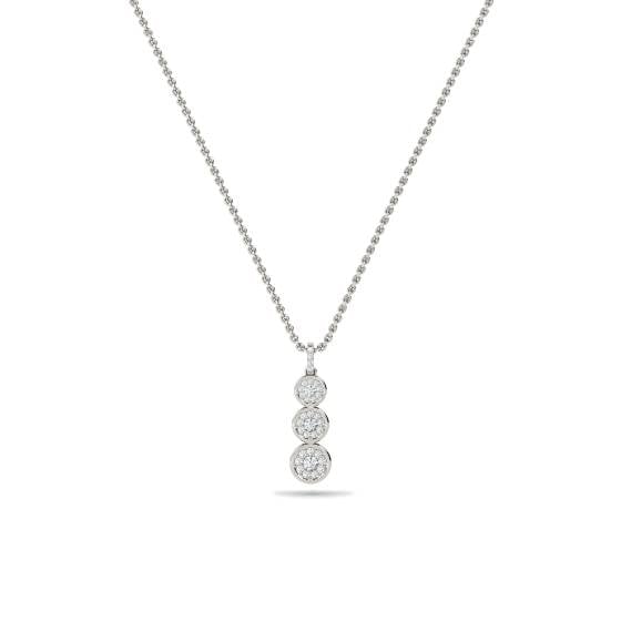 Elegant Round Diamond Designer Pendant