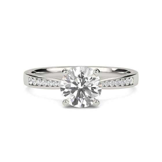 Shoulder Set Diamond Engagement Ring