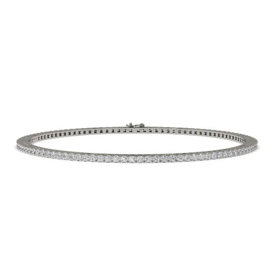 Classic Single Row Diamond Tennis Bracelet