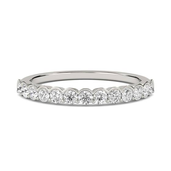 2mm Shaped Diamond Wedding Ring