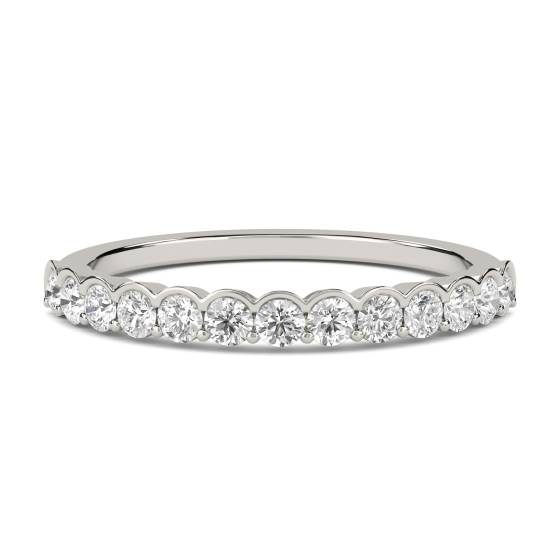 2mm Shaped Diamond Wedding Ring