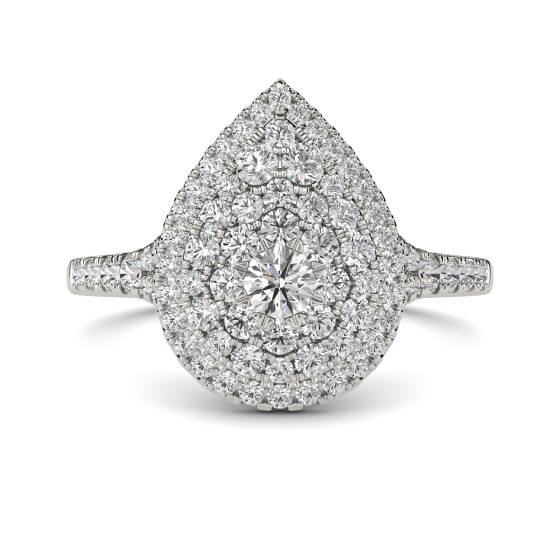 Round Diamond Cluster Ring