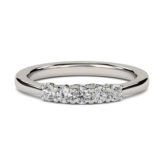 Round Diamond 5 Stone Ring