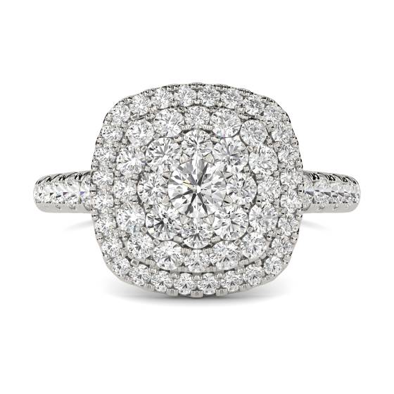 Round Diamond Cluster Ring