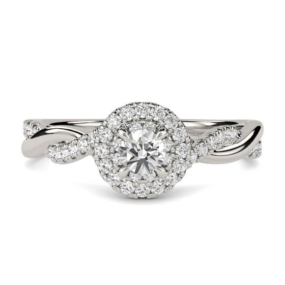 Round Diamond Cluster Ring