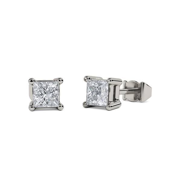 0.25ct Princess Diamond Stud Earrings
