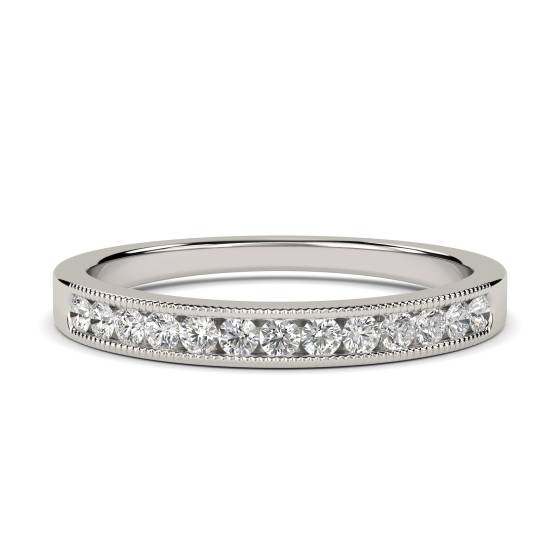 2.5mm Milgrain Round Diamond Eternity Ring