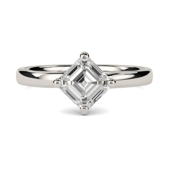 Asscher Diamond Engagement Ring