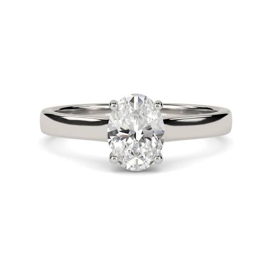 Oval Diamond Engagement Ring