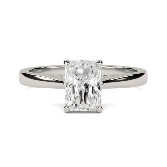 Elegant Radiant Diamond Engagement Ring
