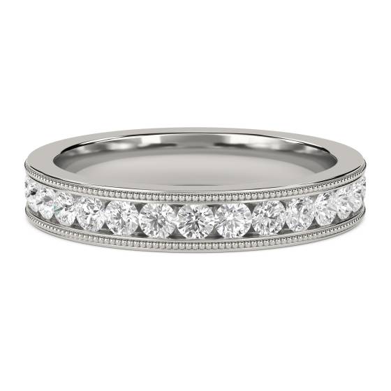 1.00ct Round Diamond Cut Wedding Ring