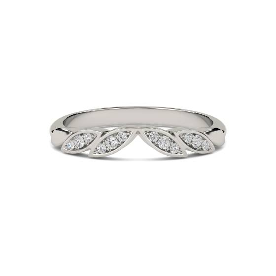 0.10ct Round Diamond Shaped Wedding Ring