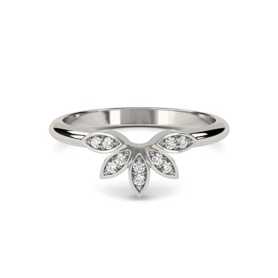 0.10ct Round Diamond Shaped Wedding Ring