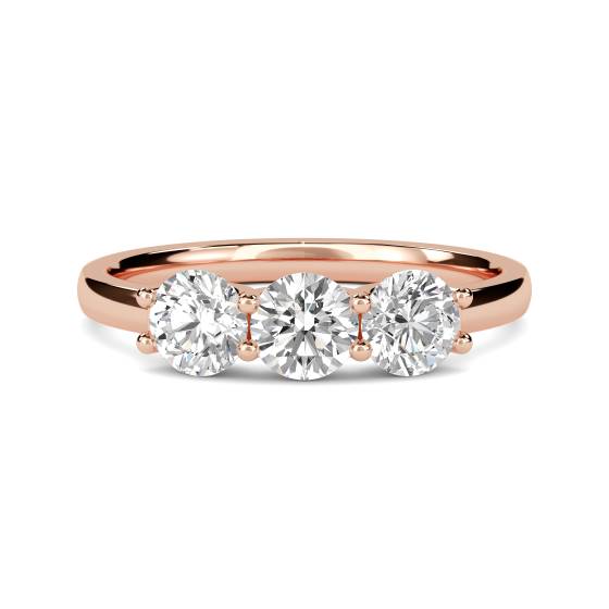 Traditional Round Diamond Trilogy Ring