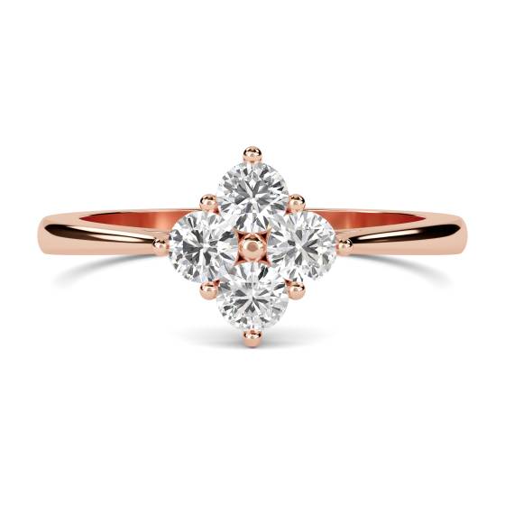 4 Stone Round Diamond Ring