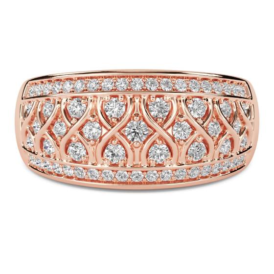 12.5mm Designer Cluster Dress Ring