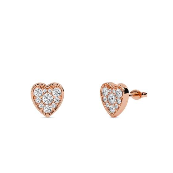 Classic Round Diamond Cluster Earrings