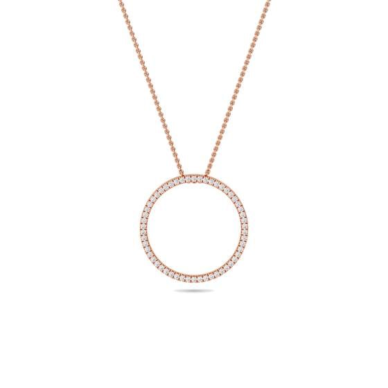 0.50ct Pave Set Round Diamond Designer Pendant