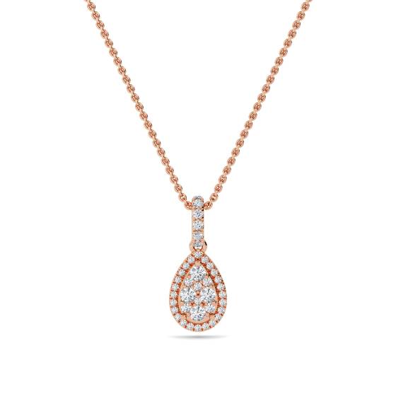 0.75ct Cluster Round Diamond Designer Pendant