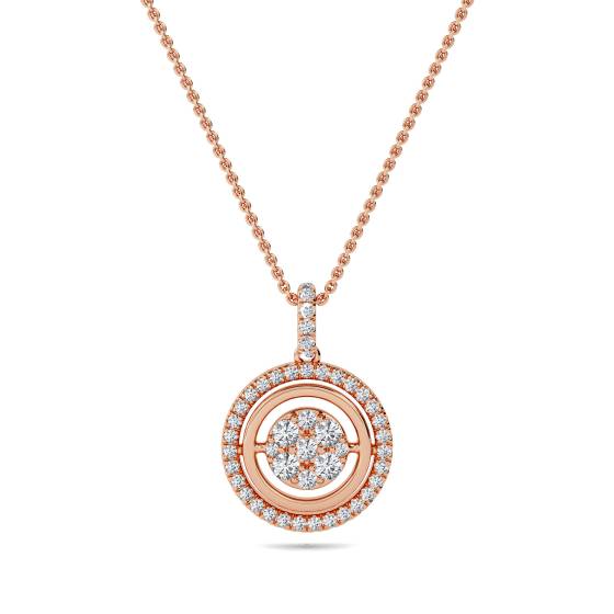 Movable Round Diamond Designer Pendant