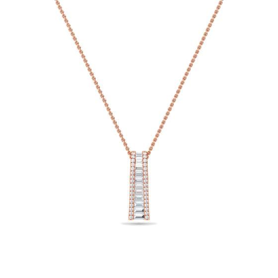 Classic Round Diamond Journey Pendant