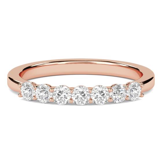 0.75Ct Round Diamond Half Eternity Ring