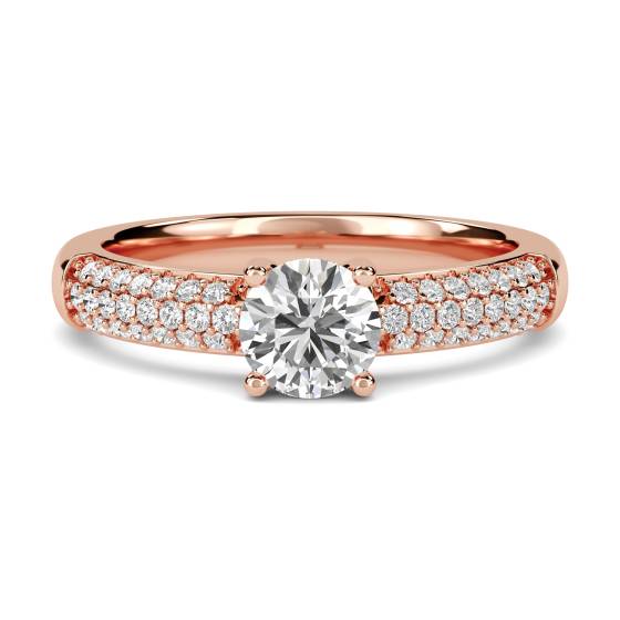 Unique Vintage Round Diamond Ring