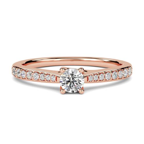 Shoulder Set Diamond Engagement Ring