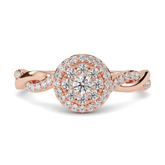 Round Diamond Cluster Ring