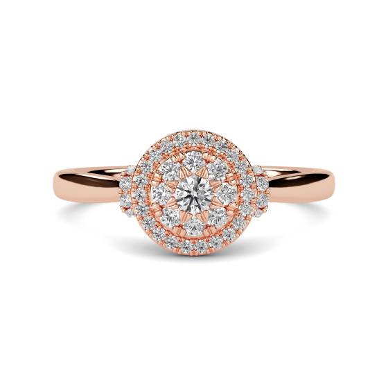 Round Diamond Cluster Ring