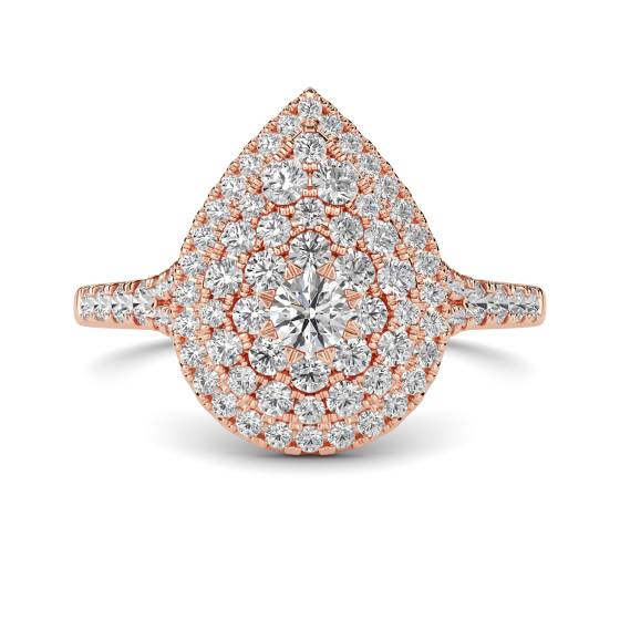 Round Diamond Cluster Ring