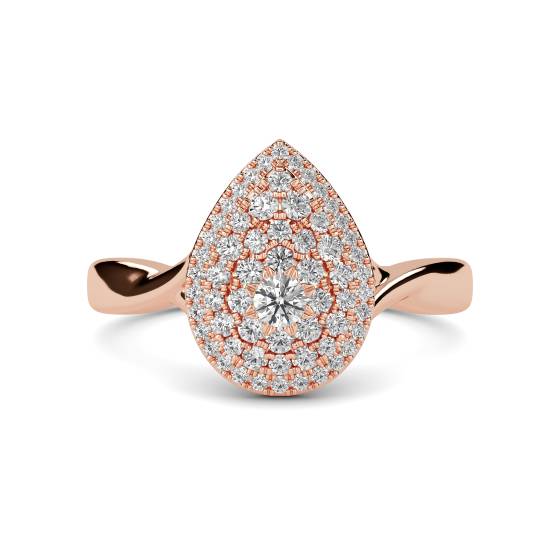 0.35ct Round Diamond Cluster Ring