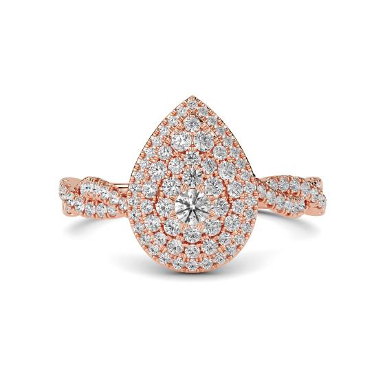 Round Diamond Cluster Ring