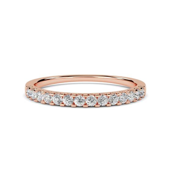 0.20ct Round Diamond Half Eternity Ring