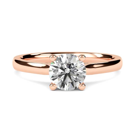Traditional Round Diamond Solitaire Ring