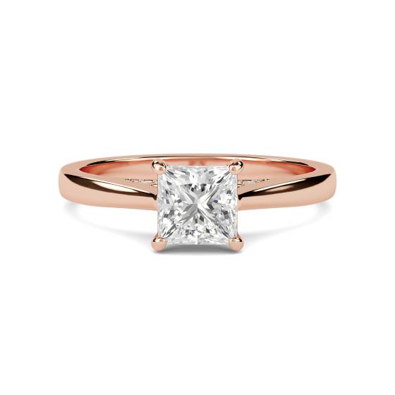 Elegant Princess Diamond Engagement Ring