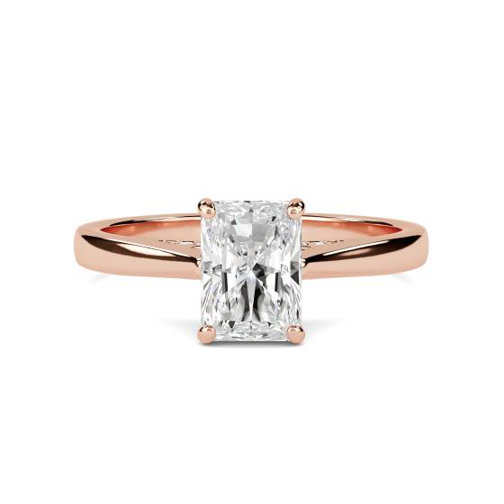 Elegant Radiant Diamond Engagement Ring