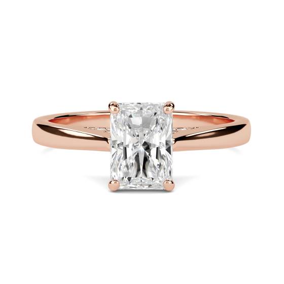 Elegant Radiant Diamond Engagement Ring