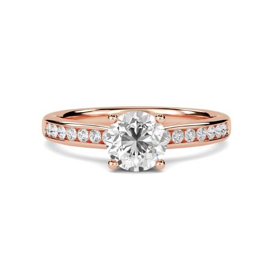 Shoulder Set Diamond Engagement Ring