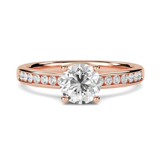 Shoulder Set Diamond Engagement Ring