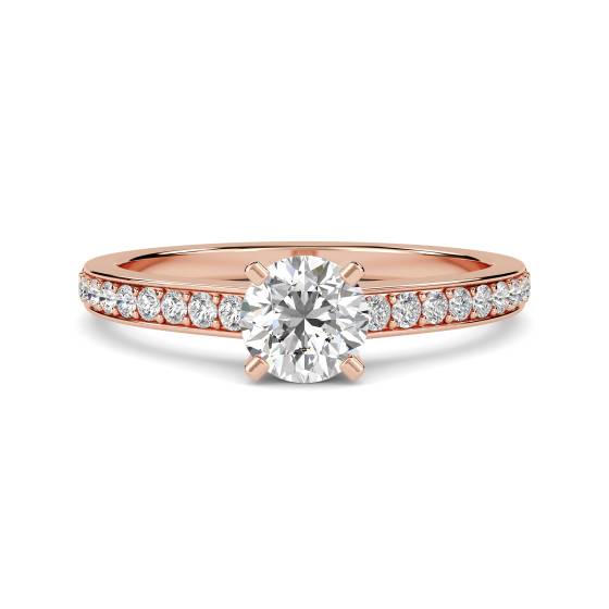 Shoulder Set Diamond Engagement Ring