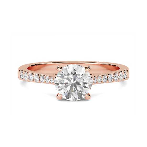 Shoulder Set Diamond Engagement Ring