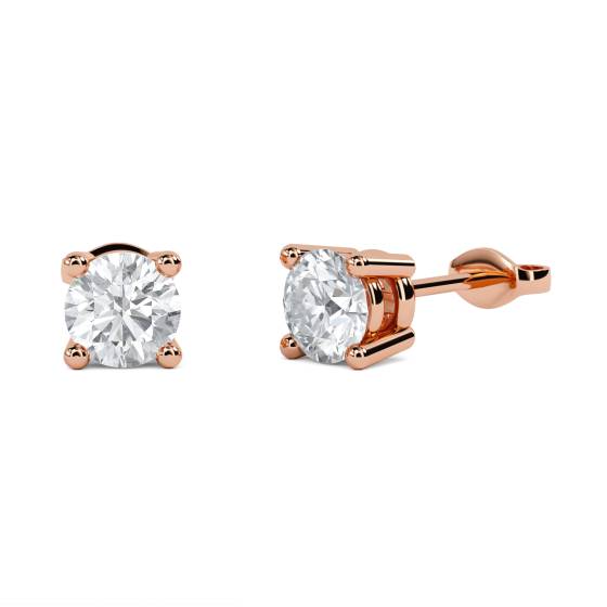 Unique Round Diamond Designer Earrings