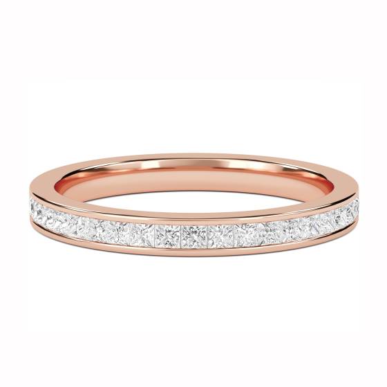 0.35ct Princess Diamond Cut Wedding Ring