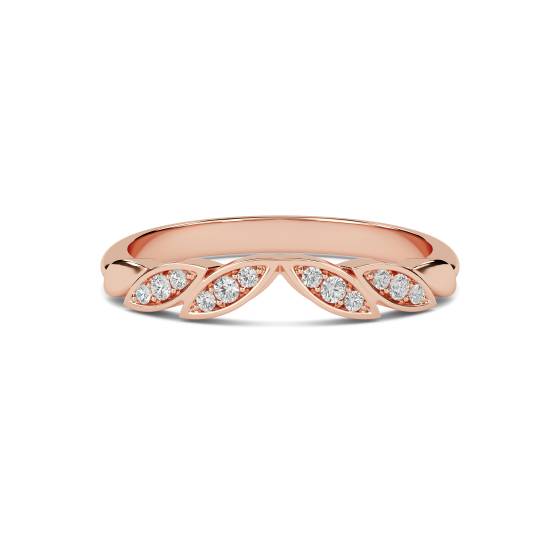 0.10ct Round Diamond Shaped Wedding Ring