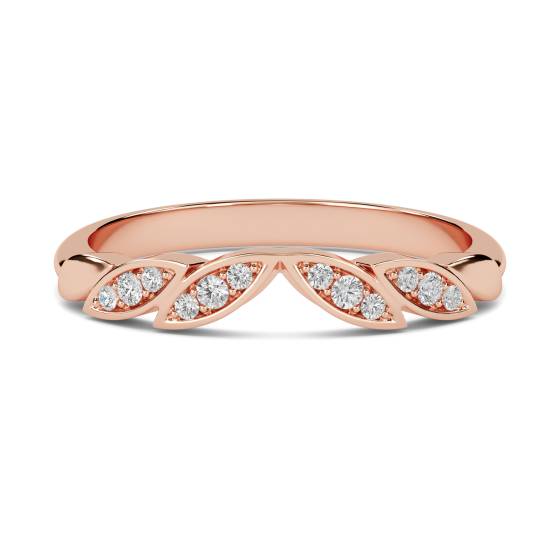 0.10ct Round Diamond Shaped Wedding Ring