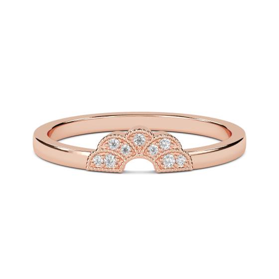 0.10ct Round Diamond Shaped Wedding Ring