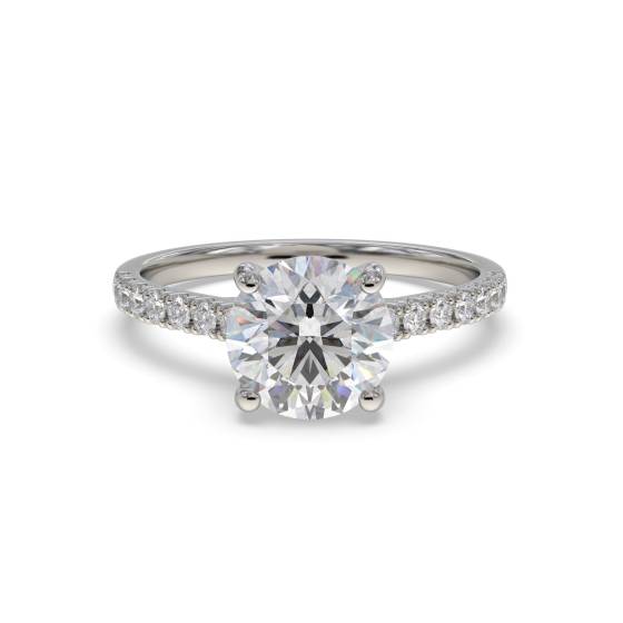 Shoulder Set Diamond Engagement Ring